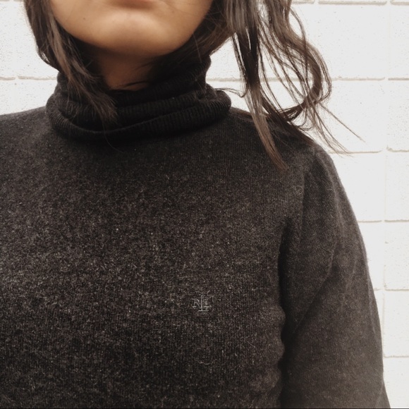 RALPH LAUREN SILK CASHMERE TURTLENECK - Picture 2 of 2